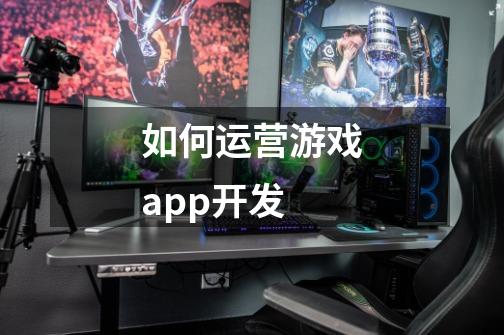 如何运营游戏app开发-第1张-游戏信息-龙启网