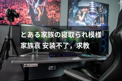 とある家族の寝取られ模様家族哀 安装不了，求教-第1张-游戏信息-龙启网