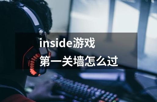 inside游戏第一关墙怎么过-第1张-游戏信息-龙启网