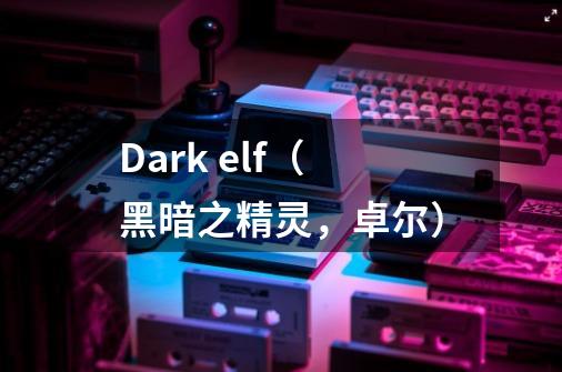 Dark elf（黑暗之精灵，卓尔）-第1张-游戏信息-龙启网