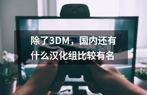 除了3DM，国内还有什么汉化组比较有名-第1张-游戏信息-龙启网