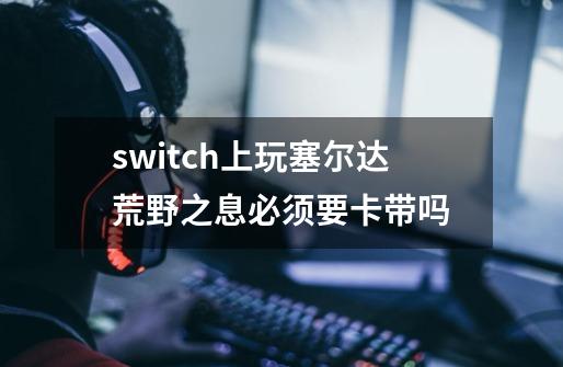 switch上玩塞尔达荒野之息必须要卡带吗-第1张-游戏信息-龙启网