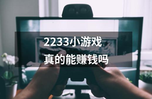 2233小游戏真的能赚钱吗-第1张-游戏信息-龙启网