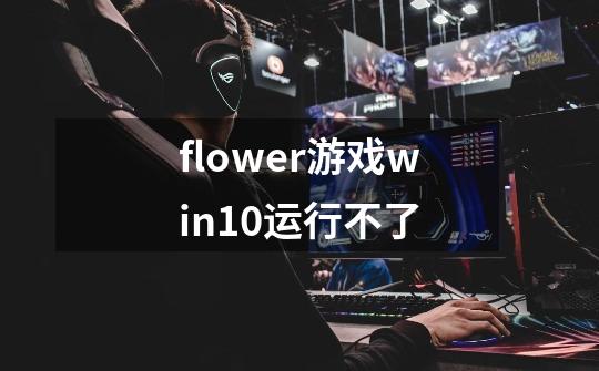 flower游戏win10运行不了-第1张-游戏信息-龙启网