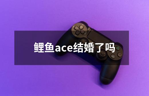 鲤鱼ace结婚了吗-第1张-游戏信息-龙启网