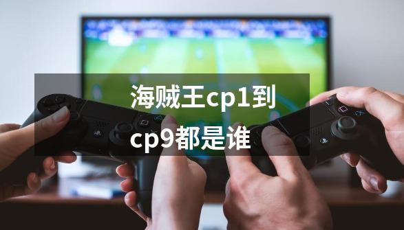 海贼王cp1到cp9都是谁-第1张-游戏信息-龙启网