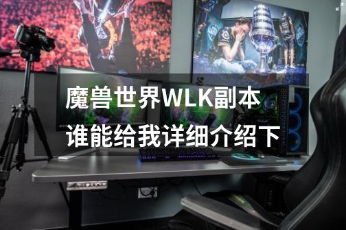 魔兽世界WLK副本谁能给我详细介绍下-第1张-游戏信息-龙启网