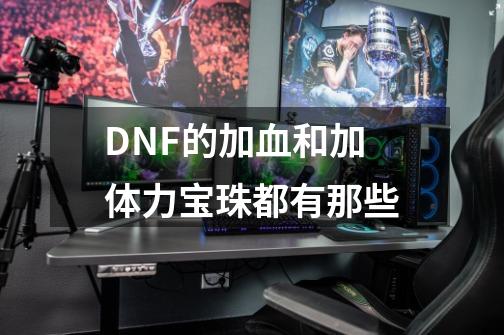 DNF的加血和加体力宝珠都有那些-第1张-游戏信息-龙启网