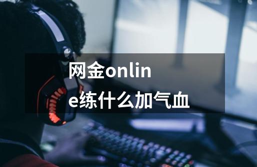 网金online练什么加气血-第1张-游戏信息-龙启网