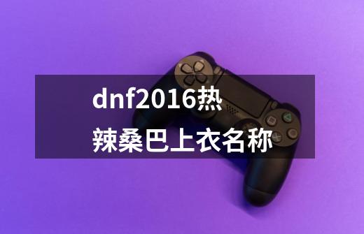 dnf2016热辣桑巴上衣名称-第1张-游戏信息-龙启网