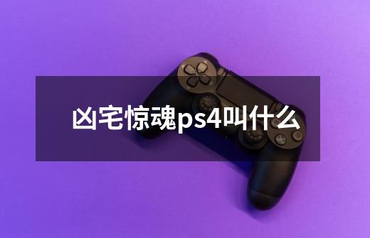 凶宅惊魂ps4叫什么-第1张-游戏信息-龙启网