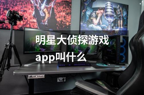 明星大侦探游戏app叫什么-第1张-游戏信息-龙启网