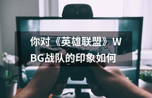 你对《英雄联盟》WBG战队的印象如何-第1张-游戏信息-龙启网