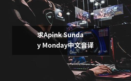 求Apink Sunday Monday中文音译-第1张-游戏信息-龙启网