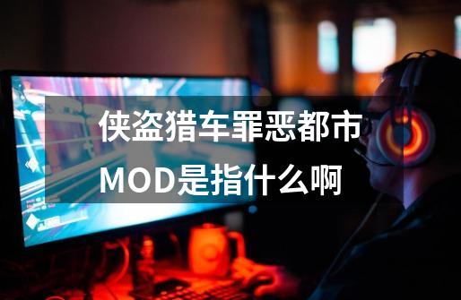 侠盗猎车罪恶都市MOD是指什么啊-第1张-游戏信息-龙启网