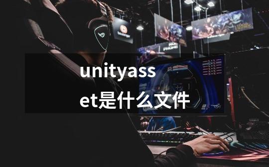 unityasset是什么文件-第1张-游戏信息-龙启网