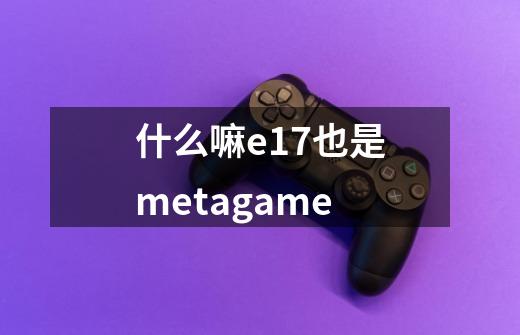 什么嘛.e17也是metagame-第1张-游戏信息-龙启网