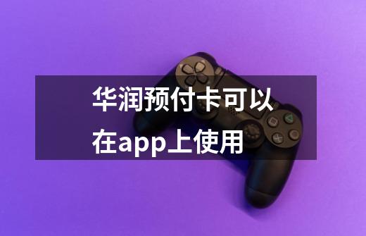 华润预付卡可以在app上使用-第1张-游戏信息-龙启网