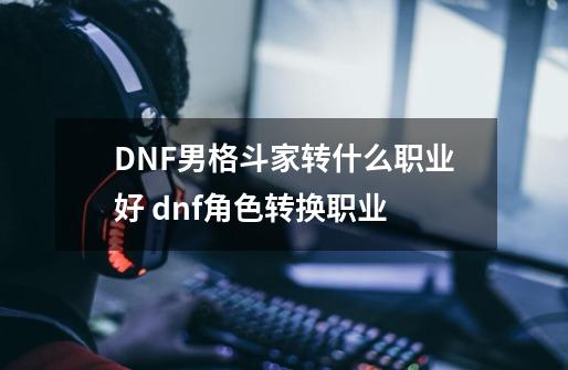 DNF男格斗家转什么职业好 dnf角色转换职业-第1张-游戏信息-龙启网