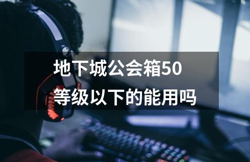 地下城公会箱50等级以下的能用吗-第1张-游戏信息-龙启网