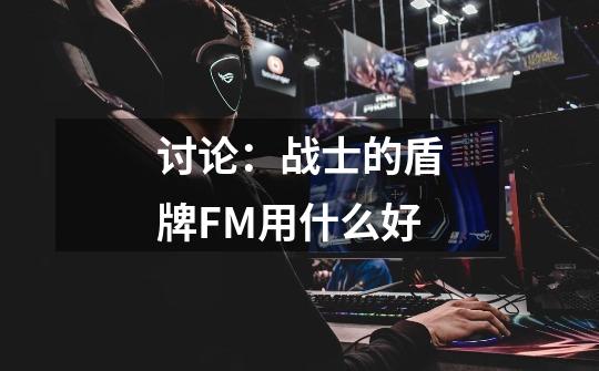 讨论：战士的盾牌FM用什么好-第1张-游戏信息-龙启网