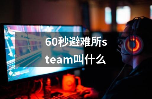 60秒避难所steam叫什么-第1张-游戏信息-龙启网