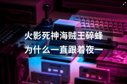 火影死神海贼王碎蜂为什么一直跟着夜一-第1张-游戏信息-龙启网