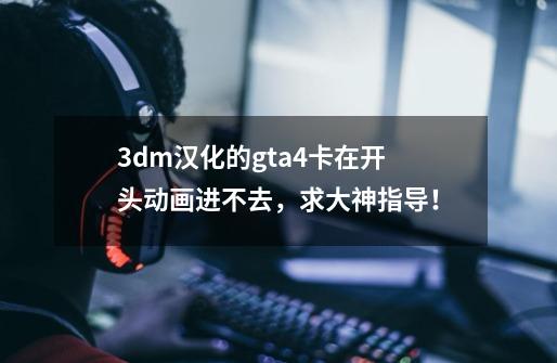 3dm汉化的gta4卡在开头动画进不去，求大神指导！-第1张-游戏信息-龙启网