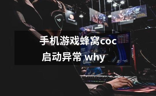 手机游戏蜂窝coc 启动异常 why-第1张-游戏信息-龙启网