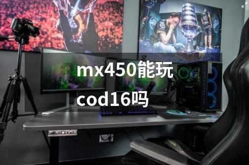 mx450能玩cod16吗-第1张-游戏信息-龙启网