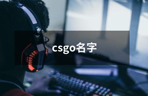 csgo名字-第1张-游戏信息-龙启网