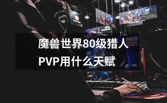 魔兽世界80级猎人PVP用什么天赋-第1张-游戏信息-龙启网