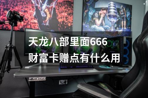 天龙八部里面666财富卡赠点有什么用-第1张-游戏信息-龙启网