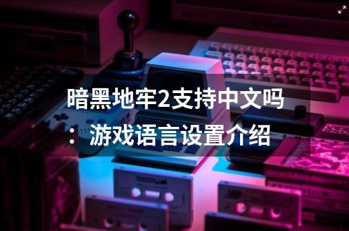 暗黑地牢2支持中文吗：游戏语言设置介绍-第1张-游戏信息-龙启网