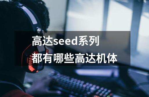 高达seed系列都有哪些高达机体-第1张-游戏信息-龙启网