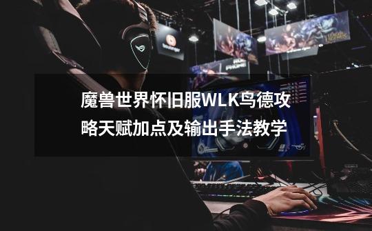 魔兽世界怀旧服WLK鸟德攻略天赋加点及输出手法教学-第1张-游戏信息-龙启网