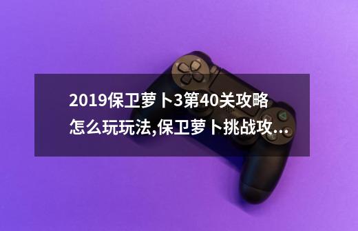 2019保卫萝卜3第40关攻略怎么玩玩法,保卫萝卜挑战攻略33金萝卜-第1张-游戏信息-龙启网