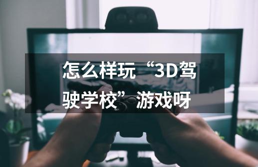 怎么样玩“3D驾驶学校”游戏呀-第1张-游戏信息-龙启网