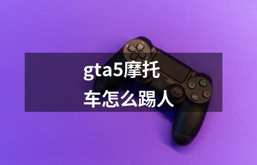 gta5摩托车怎么踢人-第1张-游戏信息-龙启网