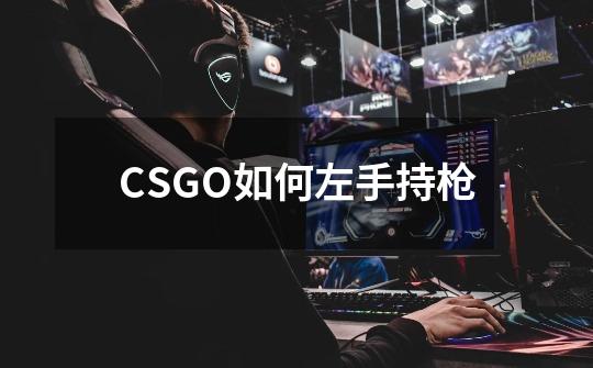 CSGO如何左手持枪-第1张-游戏信息-龙启网