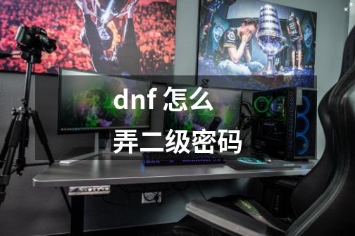 dnf 怎么弄二级密码-第1张-游戏信息-龙启网