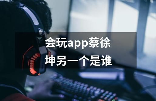 会玩app蔡徐坤另一个是谁-第1张-游戏信息-龙启网