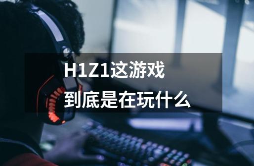 H1Z1这游戏到底是在玩什么-第1张-游戏信息-龙启网