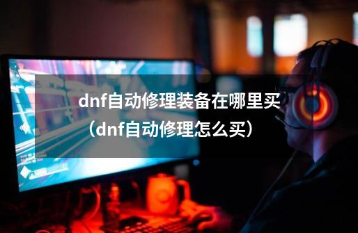 dnf自动修理装备在哪里买（dnf自动修理怎么买）-第1张-游戏信息-龙启网