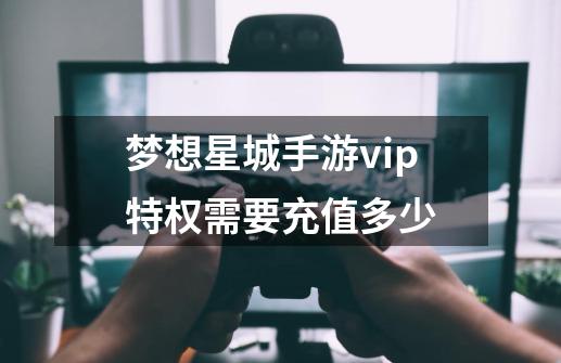 梦想星城手游vip特权需要充值多少-第1张-游戏信息-龙启网