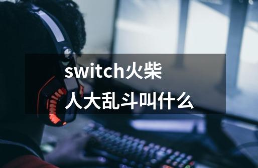 switch火柴人大乱斗叫什么-第1张-游戏信息-龙启网