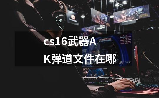 cs16武器AK弹道文件在哪-第1张-游戏信息-龙启网