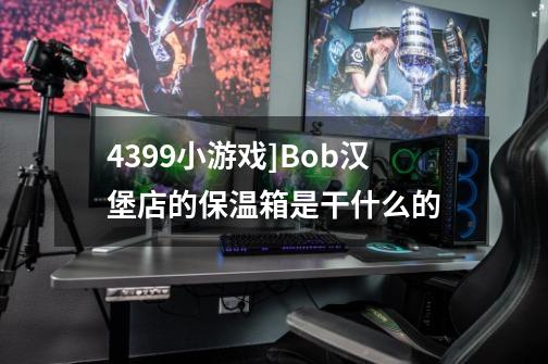 4399小游戏]Bob汉堡店的保温箱是干什么的-第1张-游戏信息-龙启网