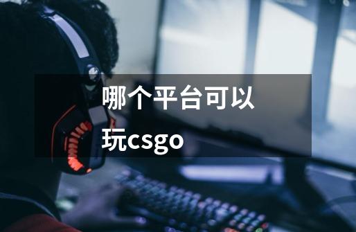 哪个平台可以玩csgo-第1张-游戏信息-龙启网