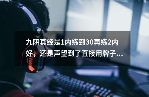 九阴真经是1内练到30再练2内好，还是声望到了直接用牌子换2内好-第1张-游戏信息-龙启网